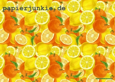 Geschenkpapier Mustermix Gelb/Orange