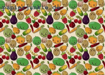 Geschenkpapier Mustermix Veggie-Time