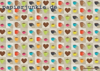 Geschenkpapier Mustermix Coffee-Lovers