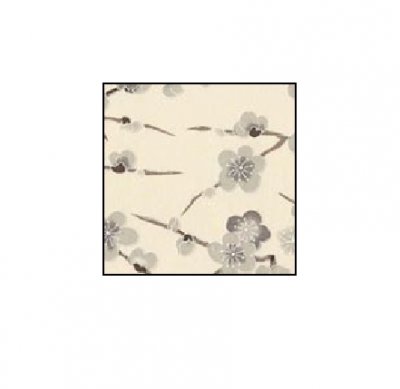 Japanpapier Chiyogami - Blütenäste grau/elfenbein