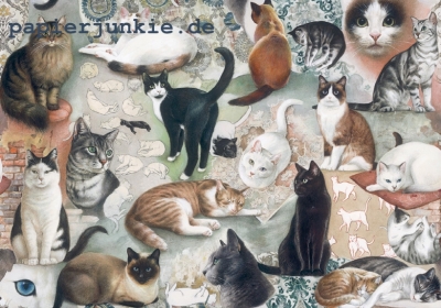 Geschenkpapier The Nine Lives of Cats