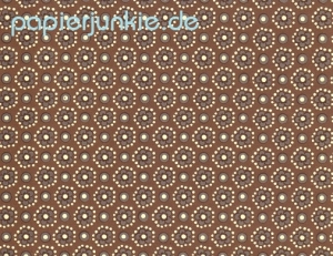 Carta Varese - Blume & Punkte, braun/grau