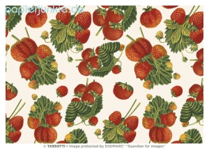 Geschenkpapier Erdbeeren (Grafiche Tassotti)