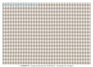 Geschenkpapier Hahnentritt beige/weiß, Pied de poule beige (R*)