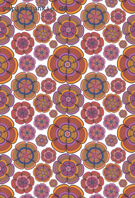 Geschenkpapier Funky Flower Power