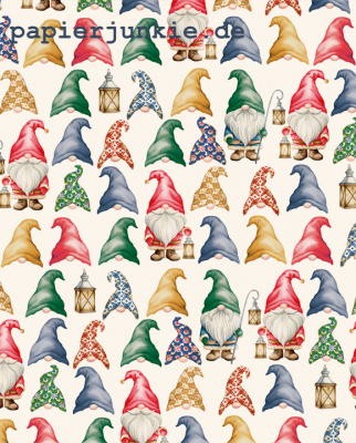 Geschenkpapier Gnomi e Cappelli
