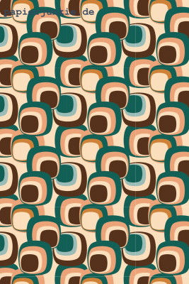 Geschenkpapier Retroquadrate