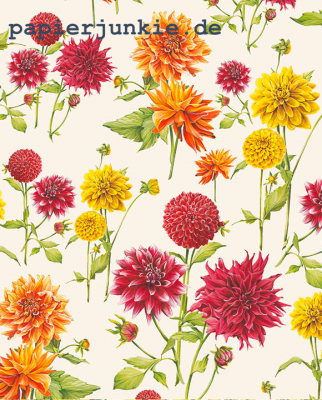 Geschenkpapier Dahlien, Dalie