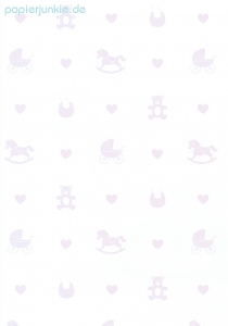 Geschenkpapier Babytoys, pastellrosa (R*)