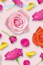 Geschenkpapier Rosenblüten & Rosenblätter