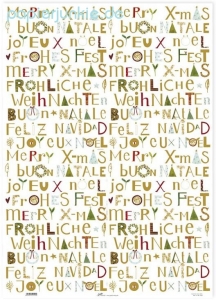 Geschenkpapier Merry Xmas