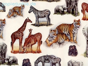 Geschenkpapier Afrikanische Tiere (Grafiche Tassotti)