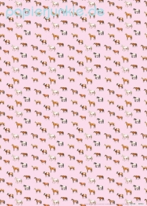 Geschenkpapier Pferde