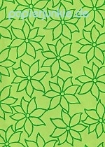 Geschenkpapier Blüten, grün (R*)