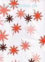 Geschenkpapier Blütenmeer, orange