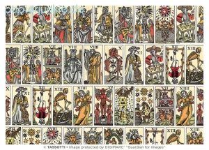 Geschenkpapier Tarotkarten, Tarocchi (Remondini, Grafiche Tassotti)