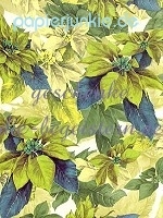 Geschenkpapier Poinsetta, grün (Grafiche Tassotti) (R*)