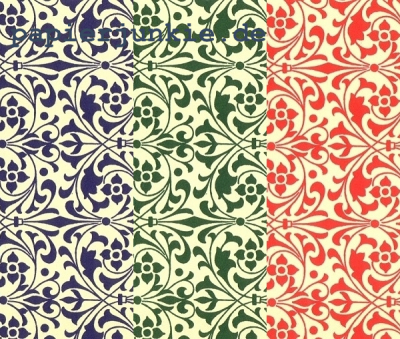 Carta Varese - Blumen stilisiert, sortiert